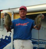 Mark Rose is the only pro angler who is catching smallmouth bass. Rose finished day three on the Mississippi River in second with 13-13.