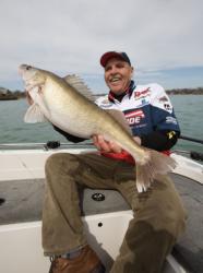 Walleye Tour pro Rick LaCourse treats muddy-water conditions just like any other tough fishing situation when walleyes turn finicky, such as after a cold front. He begins by downsizing his presentation and then slows everything down.