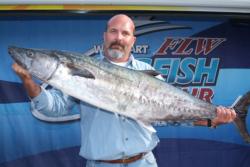 Team Sea Bandit made the cut in third place by climbing the charts with this 43-pound, 15-ounce kingfish, weighed in by crewmember Jay Huggins.
