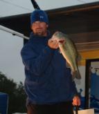Pro Gerald Swindle caught the heaviest bass of the tournament to date. This hog weighed 4 pounds, 15 ounces.
