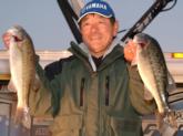  Pro Gary Yamamoto of Mineola, Texas, is in third place with a three- day total of 26 pounds, 3 ounces.