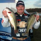 Pro David Fritts of Lexington, N.C., is in second place, 1 pound, 6 ounces behind the leader.