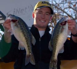Cody Meyer, a pro out of Grass Valley, Calif., caught the second-heaviest limit of the day - 12 pounds, 14 ounces - and improved from eighth place to second with a three-day total of 34-8.