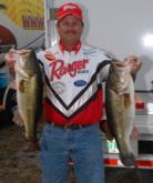 Pro Todd Auten of Lake Wylie, S.C., caught the second biggest limit on day weighing 19-06.