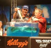 Pro Ron Shuffield finished the final round on Lake Travis with seven bass that weighed 13 pounds, 8 ounces. 