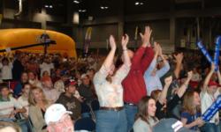 A standing-room-only crowd was in attendance for the day-four weigh-in at the Austin Convention Center.