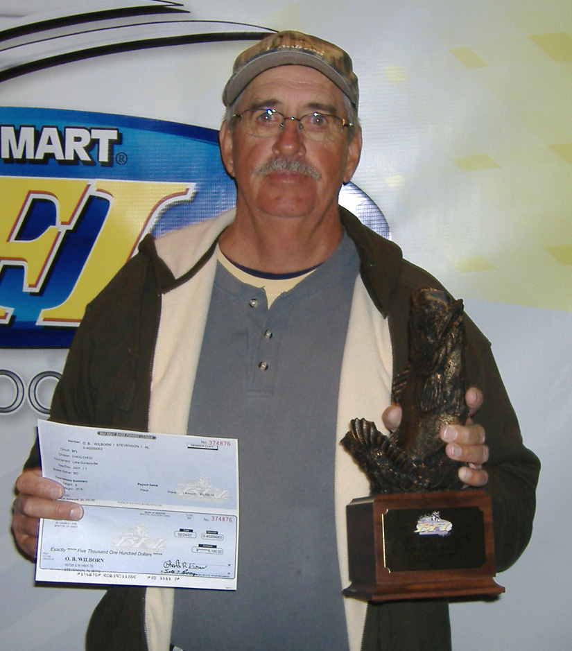 Image for Wilborn wins Wal-Mart Bass Fishing League event on Lake Guntersville