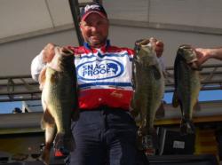 Oakley, Calif., pro Bobby Barrack turned in a monster catch weighing 31 pounds, 3 ounces to grab second place overall in the Pro Division. Two of his keepers weighed over 7 pounds, and his kicker weighed more than 8.