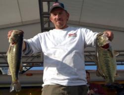 Mike Iloski of Escondido, Calif., leads the Co-angler Division with five bass weighing 23-7.