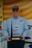 Rick Turner displays his hard-won trophy from Lake Amistad.