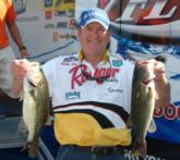 Charlie King fished shallow Kentucky Lake water today to end day three in fifth with a combined weight of 49 pounds.