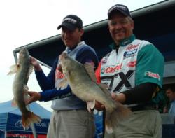 Pro Nick Johnson and co-angler Justin Steinke finished second in their respective divisions.