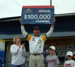 For his victory on the Mississippi River, Jason Przekurat earned a check for $100,000.
