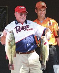 Doyle Isom Jr. of Bourbon, Mo., and Aaron Martin of Kimberling City, Mo., teamed up to win the May 12 Ranger Owners Tournament Championship Series event on Table Rock Lake with five bass weighing 21 pounds, 3 ounces.
