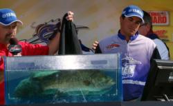 Pro Justin Kerr of Simi Valley, Calif., grabbed his second runner-up finish at the Delta with a four-day total of 83 pounds, 3 ounces. His limit Saturday - 20 pounds, 7 ounces - was the second-heaviest of the day.