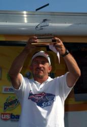 Mike Iloski of Escondido, Calif., won the Co-angler Division at the Cal Delta with a four-day total of 20 bass weighing 64-14.
