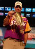 Matthew Mize brought in zero bass on day one but caught a limit weighing 8 pounds, 15 ounces to move all the way into seventh place and into the final round.