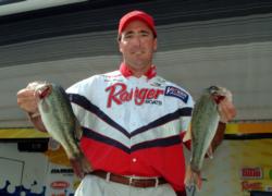 Pro Gene Brown of West Point, Miss., is in fourth after day two.