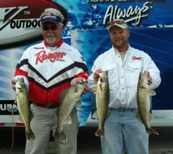 John Renschen and Mike Unger caught five walleyes Friday that weighed 18 pounds, 1 ounce.