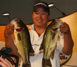 Co-angler Moo Bae of West Friendship, Md., 28-0, second place