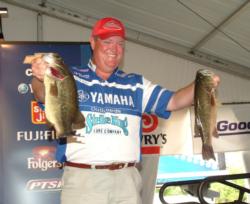 Pro Mark Davis caught only what he needed on day two of the Potomac River event. Still, he finished the opening round in third place.