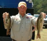 Consistent Brian Travis continues to lead the North Carolina team with a two-day weight of 19 pounds, 2 ounces.