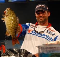 All week BFGoodrich Tires pro Kevin Long of Berkley, Mich., kept climbing up through the standing finishing in the runner-up spot with a two-day total of 39 pounds, 7 ounces worth $75,000.