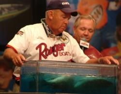 Doug Caldwell jumped from 62nd to fifth to enter the co-angler final round.