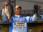 David Wolak of Wake Forest, N.C., now stands in third place with a two-day total of 37 pounds, 1 ounce.