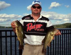 Pro Thomas Wooten of Huddleston, Va., took third for the pros with a five-bass weight of 12 pounds, 1 ounce.