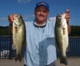 Charlie Reed Jr. of Hayes, Va., earned the top spot from the back of the boat with a three-bass weight of 7 pounds, 11 ounces.