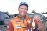 Snickers pro Chris Baumgardner of Gastonia, N.C, with his go to bait for 2007:  a Chatterbait.