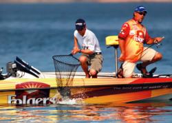 Scott Suggs lost one bass bite on the final day of the Cup.