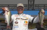 Tommy Martin of Hemphill, Texas, made a nice jump into third place on the power of his 14-pound, 6-ounce catch today. He now has a two-day total of 28 pounds even.