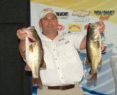 Michael Williams is third in the Co-angler Division after day one on Sam Rayburn.