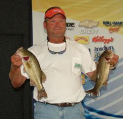 Raymond Balcerowicz finished second in the Co-angler Division with a two-day total of 10 bass weighing 23-12. 