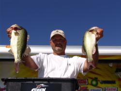 Nearly mirroring his day one weight of 13-5, Douglas Jones added 13-3 and moved into second place on the pro side.