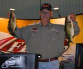 Co-angler Chuck Loerzel of Yorkville, Ill., is tied for the Stren Series Championship lead after day one with 7 pounds, 8 ounces.