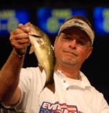 Keith Honeycutt shows off one of his tournament-winning fish.