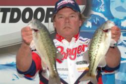 Pro Bill Townsend of Redding, Calif., dropped from second place to third after recording a three-day catch of 31 pounds, 2 ounces. 