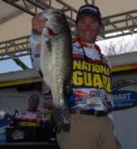 National Guard pro Scott Martin goes ahead of fellow National Guard pro Clifford Pirch with this 7-pound, 13-ounce bass.