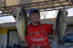 Stetson Blaylock wins the Co-angler side of the FLW Series East-West Fish-Off with a three-day total of 49-1.