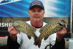 Day-two co-angler leader Bob Diehl of Yucca Valley, Calif., grabbed the second qualifying spot with a total catch of 22 pounds, 9 ounces. 
