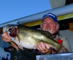Pro Dicky Newberry anchored his winning weight with this 9-pounder on the final day at Sam Rayburn.