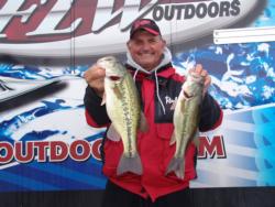 Missouri pro Tim Fleetwood had only two bites, but caught both fish. He improved to third place.