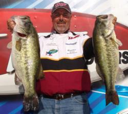 A 30-pound, 6-ounce day two limit pushed California pro John Harper from 176th place to 58th.