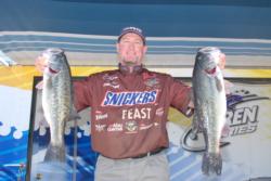 Sight master Greg Pugh of Cullman, Ala., moved up into fifth place today with a 22-7 catch that gave him a two-day total of 40-9.