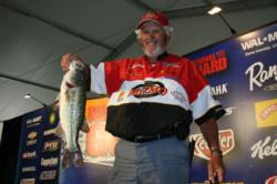 Co-angler Jimmy Cox captured Big Bass honors just moments after his pro partner Scott Canterbury topped the pro field with a limit that included the day