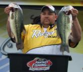 B.J. Nelson took over the co-angler lead on day two with a combined catch of 29 pounds, 11 ounces.