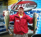 Jeff Carman also caught 50 pounds, 10 ounces and sits in second place heading into the final day.